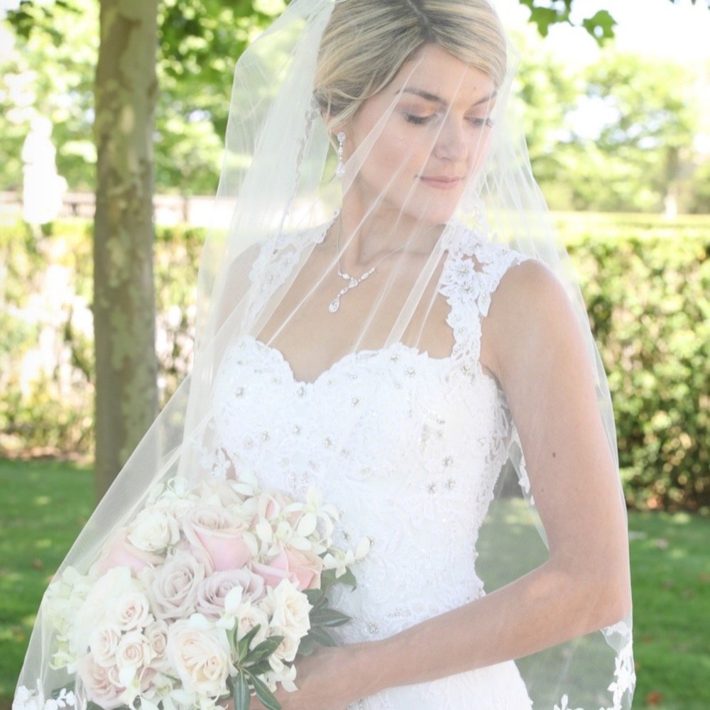 Elegant Lace Halter Wedding Dress Justin Alexander